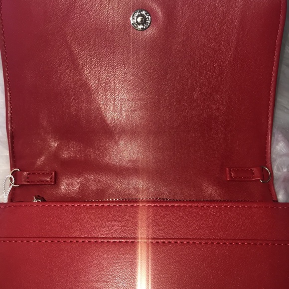 VALENTINO ORLANDI RED CINCHED 2 WAY PURSE - Picture 5 of 15